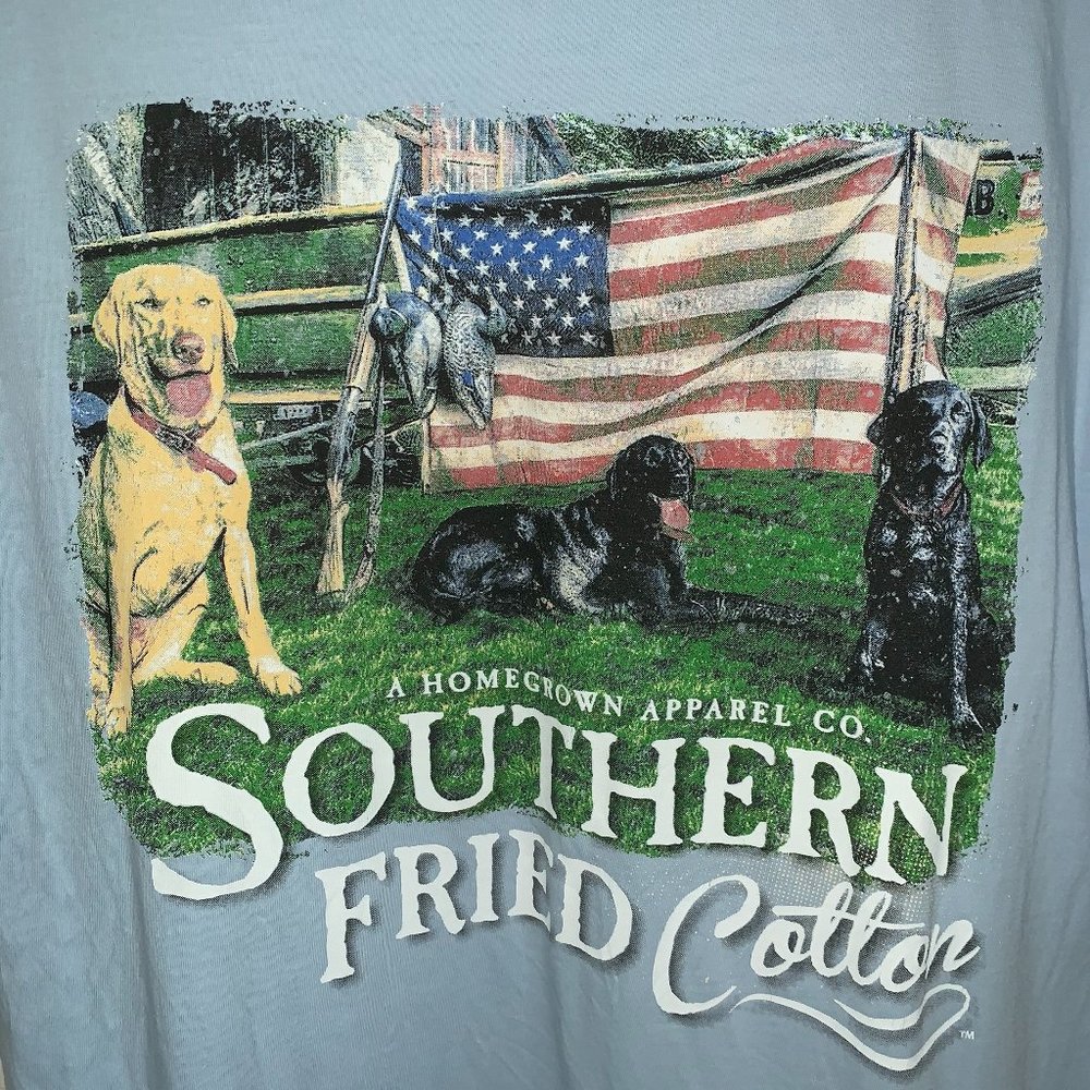 Southern Fried Cotton T-shirt Size LARGE